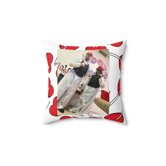 Spun Polyester Square Pillow-JOOTD Experience Personalized